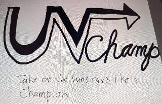 UV CHAMP TAKE ON THE SUNS RAY'S LIKE A CHAMPION