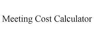 MEETING COST CALCULATOR