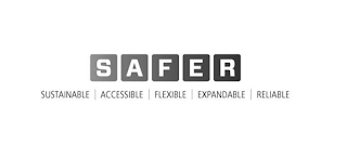 S A F E R SUSTAINABLE ACCESSIBLE FLEXIBLE EXPANDABLE RELIABLE