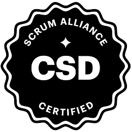 SCRUM ALLIANCE CSD CERTIFIED