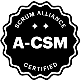 SCRUM ALLIANCE A-CSM CERTIFIED