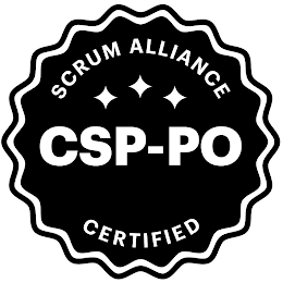 SCRUM ALLIANCE CSP-PO CERTIFIED