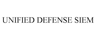 UNIFIED DEFENSE SIEM