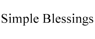 SIMPLE BLESSINGS