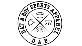 DAT A BOY SPORTS APPAREL, D. A. B.