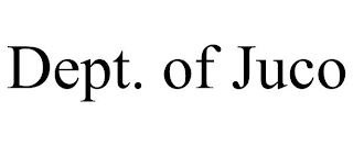 DEPT. OF JUCO