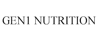 GEN1 NUTRITION