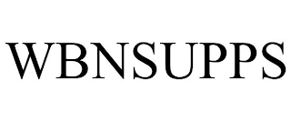 WBNSUPPS