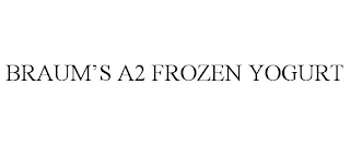 BRAUM'S A2 FROZEN YOGURT