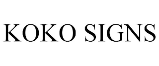 KOKO SIGNS