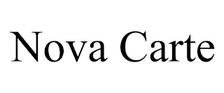 NOVA CARTE