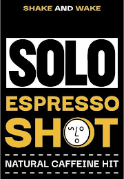 SHAKE AND WAKE SOLO ESPRESSO SHOT NATURAL CAFFEINE HIT