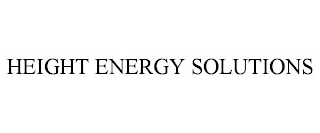 HEIGHT ENERGY SOLUTIONS