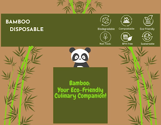 BAMBOO DISPOSABLE BIODEGRADABLE COMPOSTABLE ECO-FRIENDLY NON TOXIC BPA FREE SUSTAINABLE BAMBOO: YOUR ECO-FRIENDLY CULINARY COMPANION!