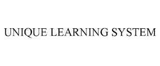 UNIQUE LEARNING SYSTEM