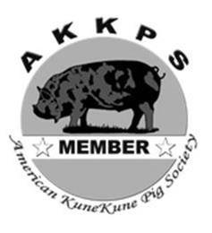 MEMBER AKKPS AMERICAN KUNEKUNE PIG SOCIETY