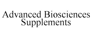 ADVANCED BIOSCIENCES SUPPLEMENTS