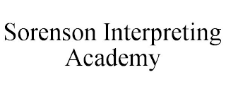 SORENSON INTERPRETING ACADEMY