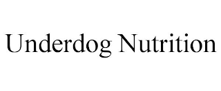 UNDERDOG NUTRITION