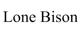 LONE BISON