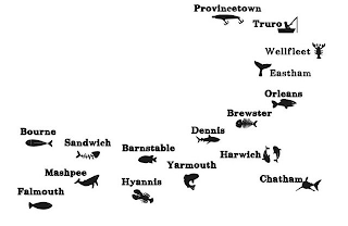 PROVINCETOWN TRURO WELLFLEET EASTHAM ORLEANS BREWSTER DENNIS BARNSTABLE SANDWICH BOURNE MASHPEE FALMOUTH HYANNIS YARMOUTH HARWICH CHATHAM