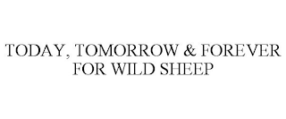 TODAY, TOMORROW & FOREVER FOR WILD SHEEP