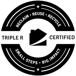 RECLAIM· REUSE· RECYCLE TRIPLE R CERTIFIED SMALL STEPS· BIG IMPACT