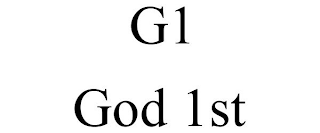 G1 GOD 1ST