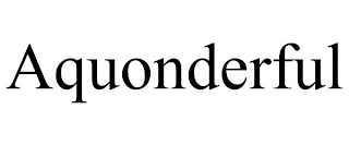 AQUONDERFUL