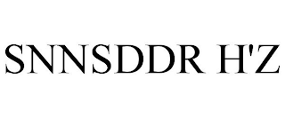 SNNSDDR H'Z