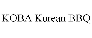 KOBA KOREAN BBQ