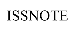 ISSNOTE