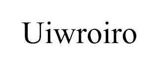 UIWROIRO