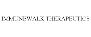 IMMUNEWALK THERAPEUTICS