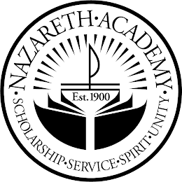 NAZARETH· ACADEMY· EST. 1900· SCHOLARSHIP· SERVICE· SPIRIT· UNITY