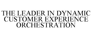 THE LEADER IN DYNAMIC CUSTOMER EXPERIENCE ORCHESTRATION