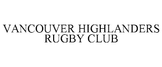 VANCOUVER HIGHLANDERS RUGBY CLUB