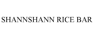 SHANNSHANN RICE BAR