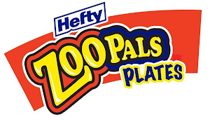 HEFTY ZOO PALS PLATES