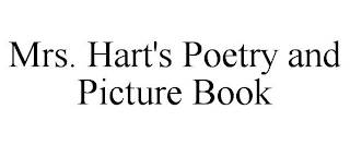 MRS. HART'S POETRY AND PICTURE BOOK