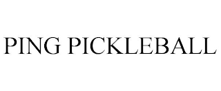 PING PICKLEBALL