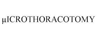 µICROTHORACOTOMY