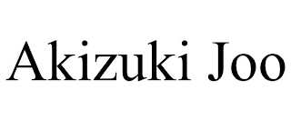 AKIZUKI JOO