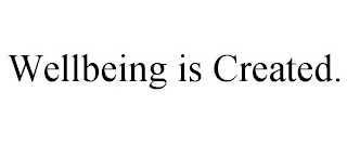 WELLBEING IS CREATED.