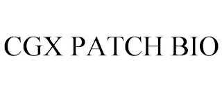 CGX PATCH BIO