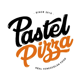PASTEL PIZZA · SINCE 2018 · REAL VENEZUELAN FOOD