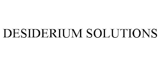 DESIDERIUM SOLUTIONS