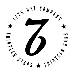 1776 HAT COMPANY THIRTEEN STARS THIRTEEN BARS 76