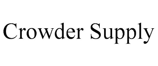 CROWDER SUPPLY