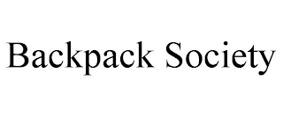 BACKPACK SOCIETY